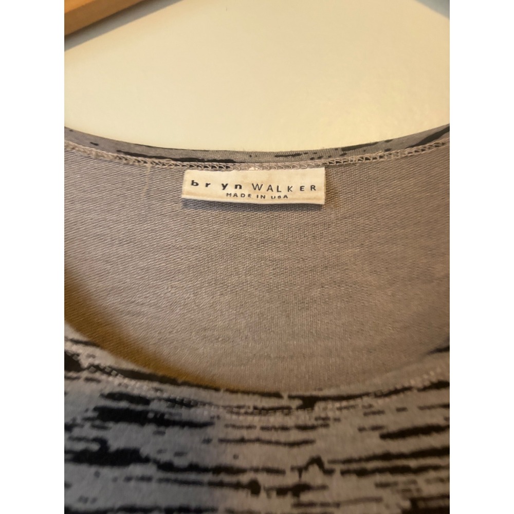 Bryn Walker Grey Space Dye Lantern Dress Long Sleeve‎ Asymmetrical Size Medium - Picture 4 of 6